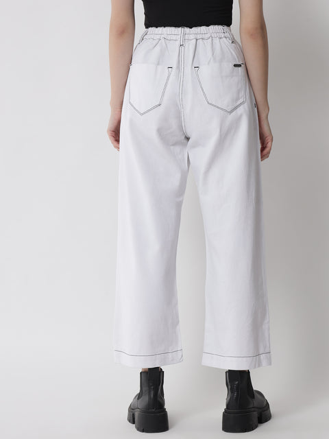 Julia Wide leg Lineart White Jean