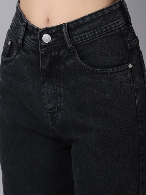 Julia Wide Leg Charcoal Black Jeans